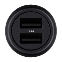 Автомобільний зарядний пристрій Brevia ePower DualDrive 12W 2xUSB-A чорний