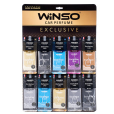 Освіжувач повітря Winso Exclusive, целюлозний ароматизатор, дисплей MIX