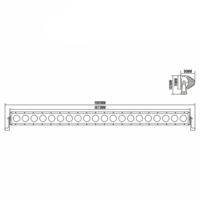 Автолампа світлодіодна Belauto Cree Combo LED (20*10w) (BOL2010C)