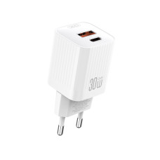 Мережевий зарядний пристрій XO L149 PD30W 1USB-A+1USB-C білий