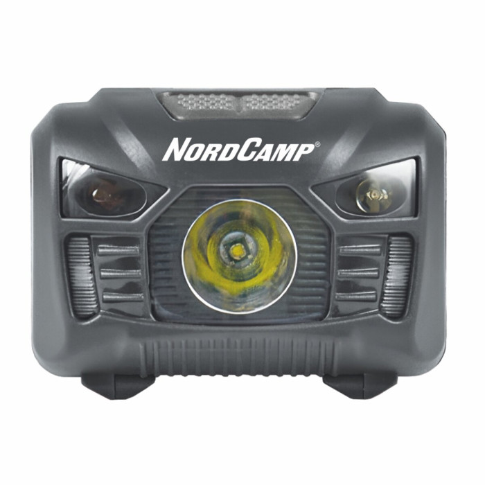 Ліхтар налобний Nord Camp 100Lm, 3W LED, 3xAAA, з сенсором білий/червоний