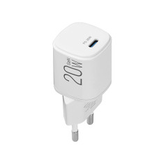 Мережевий зарядний пристрій Brevia ePowerGaN PD20W USB-C білий