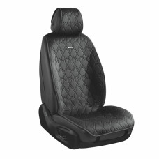 Преміум накидки для передніх сидінь CarLife Racer, black 2шт