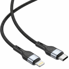 Кабель Winso Pro Type-C to Lightning 30W TPE+плетіння 2м чорний