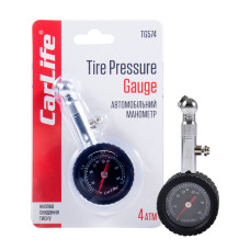 Манометр автомобільний Carlife 0-110 PSI (TG574)