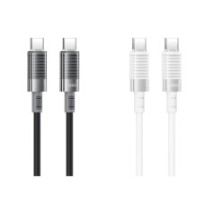 Кабель XO Brushed Silicone USB to Type-C 6A 1м білий