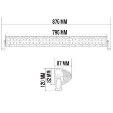 Автолампа світлодіодна Belauto Cree Flood LED (60*3w)