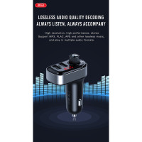 FM-трансмітер XO BCC10 Smart Bluetooth+MP3 чорний