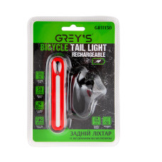 Ліхтарик на велосипед задній Grey's 50xLEDs 100lm 700mAh microUSB