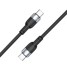 Кабель Brevia Type-C to Type-C 60W 1,2м, чорний ZIP (52120BCCZ1)