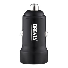Автомобільний зарядний пристрій Brevia ePower DualCharge Display 40W 2xUSB-C чорний