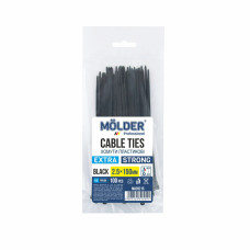Хомути Molder пластикові чорні 2,5x150, 100шт