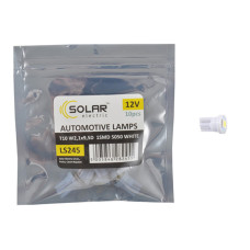 Автолампа Solar LED 12V T10 W2.1x9.5d 1smd 5050 white 10шт