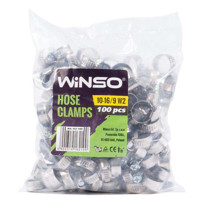 Хомути Winso 10-16/W2, 9мм, 100шт