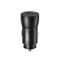 Автомобільний зарядний пристрій XO CC57 PD25W Smart Metal Single C Port+ Lightning кабель чорний