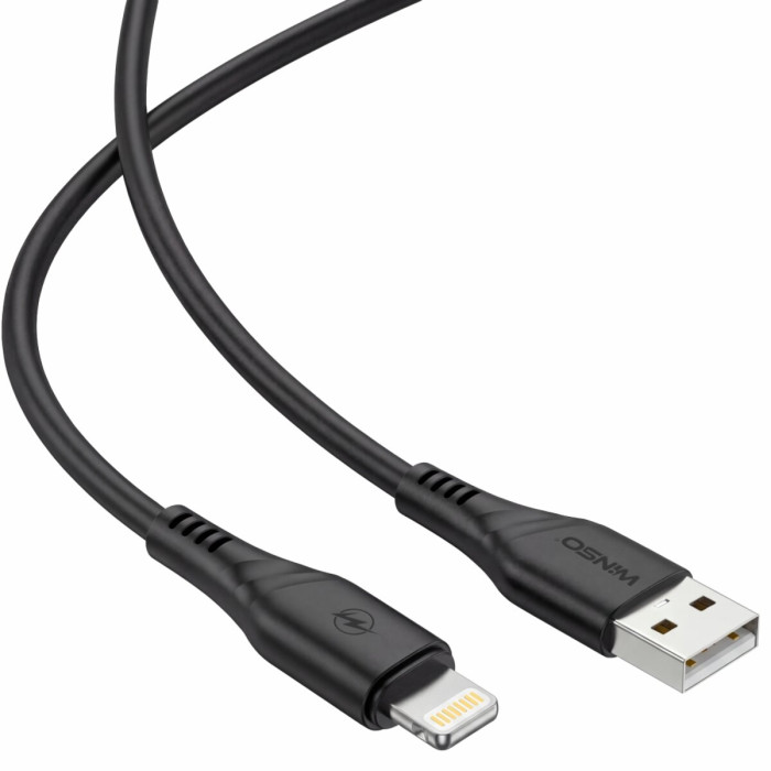 Кабель Winso Pro USB to Lightning PVC 2м чорний