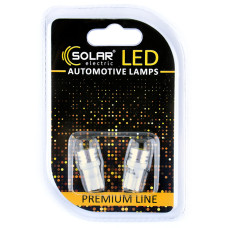 Автолампа Solar LED 12V T10 W2.1x9.5d 1SMD white, 2шт SL1332