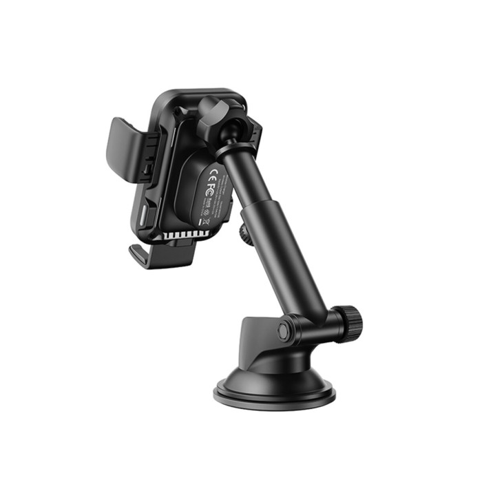 Тримач телефону автомобільний XO з бездротовою зарядкою WX036 Automatic Arm Clamp Type Wireless чорний
