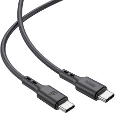 Кабель Brevia Type-C to Type-C 60W 1м, чорний box (51100BCCC1)