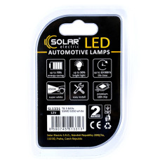 Автолампа Solar LED 12V T8.5 BA9s 5SMD white, 2шт