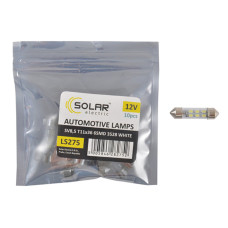 Автолампа Solar LED 12V SV8.5 T11x36mm 6smd 3528 white 10шт