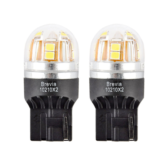 Автолампа Brevia S-Power LED W21W 330Lm 15x2835SMD 12/24V CANbus, 2шт