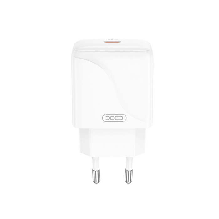 Мережевий зарядний пристрій XO L141 Single USB-C 20W + Lightning кабель білий