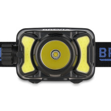 Ліхтар налобний Brevia 600Lm, 3W CREE XPG+COB, 1200mAh/3xAAA, білий/червоний