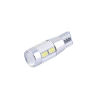 Автолампа Solar LED 12V T10 W2.1x9.5d 10SMD white, 2шт SL1348