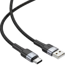Кабель Brevia USB to Type-C 2,4А 1,2м, чорний box (53120BUCC1)