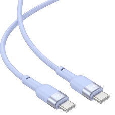 Кабель Brevia Type-C to Type-C 60W 1,2м, синій box (52120UCCC1)