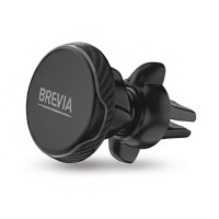 Тримач телефону автомобільний Brevia AirClip MagButton на дефлектор, 4 магніти