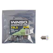 Автолампа Winso LED 12V SMD T8.5 BA9s, 10шт 127280