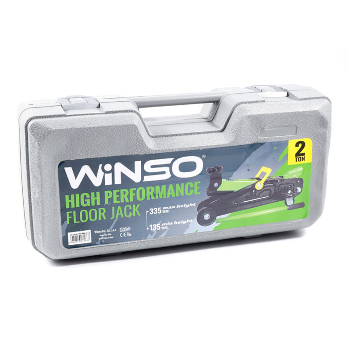 Домкрат гідравлічний підкатний Winso 2т 135-335мм у кейсі