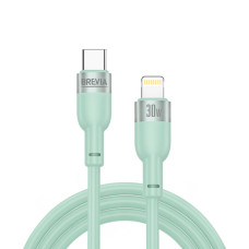 Кабель Brevia Type-C to Lightning 30W 1,2м, м'ятний ZIP (52120MCLZ1)