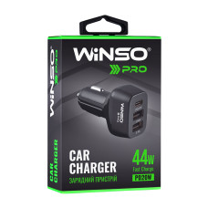 Автомобільний зарядний пристрій Winso Pro 44W USB-C+2xUSB-A