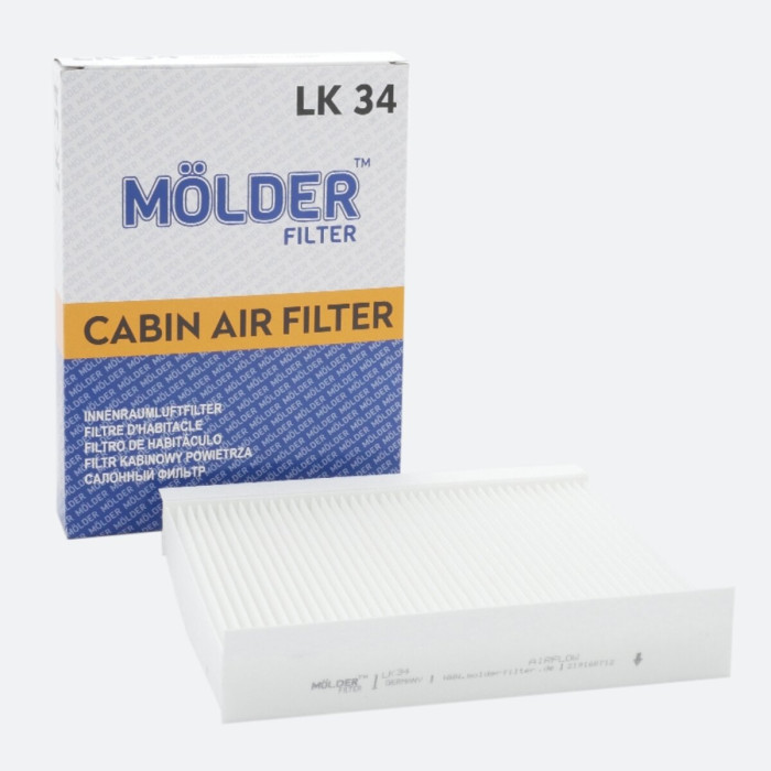Фільтр салону Molder Filter LK 34 (WP9130, LA144, CU2335)