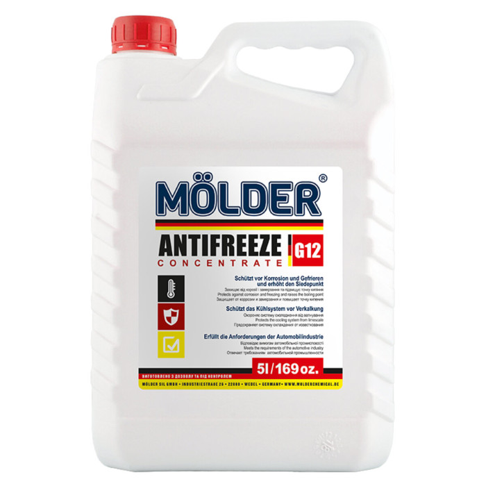 Антифриз Molder G12 червоний концентрат 5л