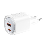 Мережевий зарядний пристрій XO CE21 PD30W/PPS33W 1USB-A+1USB-C білий