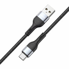 Кабель Winso Pro USB to Type-C TPE+плетіння 1м чорний