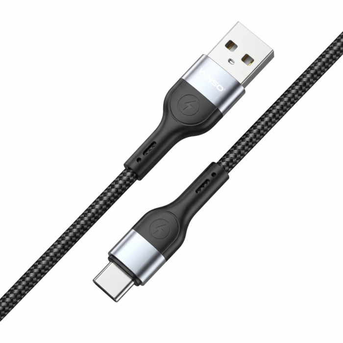 Кабель Winso Pro USB to Type-C TPE+плетіння 1м чорний