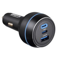 Автомобільний зарядний пристрій Brevia ePower TriPower PRO 130W 2xUSB-C+1xUSB-A