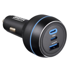 Автомобільний зарядний пристрій Brevia ePower TriPower PRO 130W 2xUSB-C+1xUSB-A