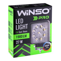 Фара світлодіодна Winso Pro Epistar точковий 10-30V, 27W (9x3W), 1шт (780660)