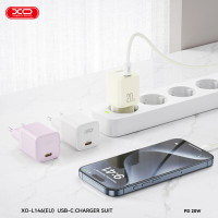 Мережевий зарядний пристрій XO L146 PD20W Single USB-C Charger фіолетовий