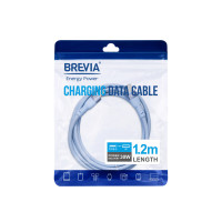 Кабель Brevia Type-C to Lightning 30W 1,2м, синій ZIP (52120UCLZ1)