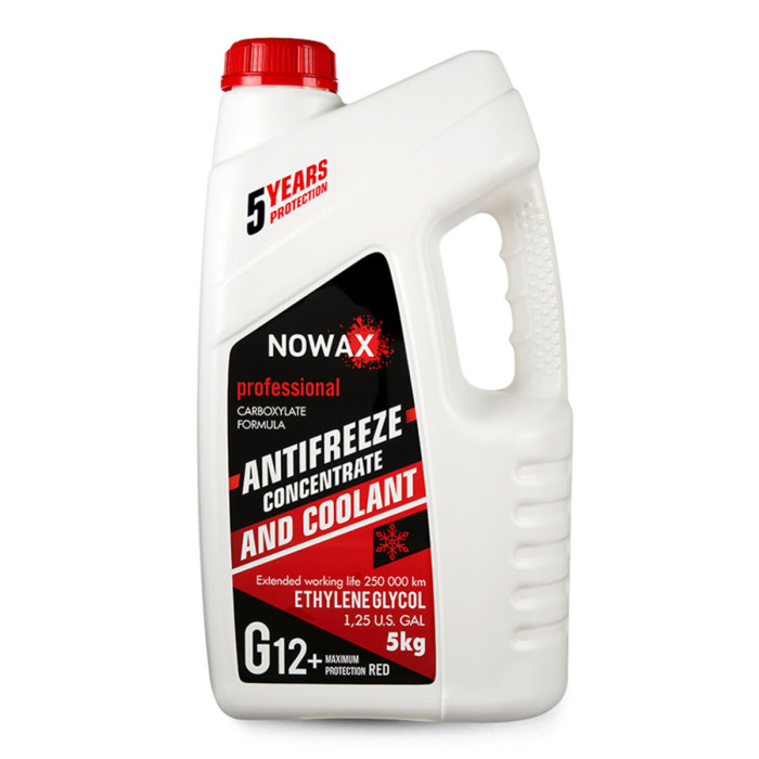 Антифриз Nowax Red G12 червоний концентрат 5кг