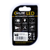 Автолампа Solar LED 12V S25 BAY15d 50SMD white, 2шт