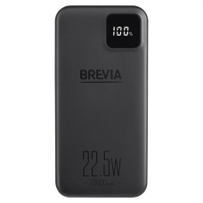 Повербанк (Power Bank) Brevia 20000mAh 22,5W, Li-Pol, LCD чорний