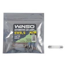 Автолампа Winso LED 12V COB SV8.5 T11x39, 10шт 127160